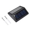 Solar Powered Wall Light, 6 LEDs, IP55 Waterproof, Warm Light Deck Lights - 3