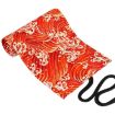 Golden Red Sea Wave Canvas Pencil Case - Large Capacity, 24 Holes - 3