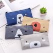 Cartoon Dog Pencil Bag - 2 PCS Big Capacity Stationery (Blue) - 5