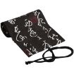 Cute Calligraphy Canvas Roll Pencil Case - 12 Holes Student Pen Bag - 3