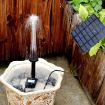 Solar Fountain DC Water Pump - Garden Rockery Decoration Sprinkler (Black) - 1