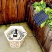 Solar Fountain DC Water Pump - Garden Rockery Decoration Sprinkler (Black) - 8