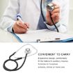 Double-sided Cardiology Stethoscope, Single Tube, Black, Aluminium Chestpiece - 5