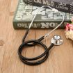 Double-sided Cardiology Stethoscope, Single Tube, Black, Aluminium Chestpiece - 6