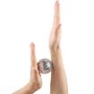Magnetic Massage Ball Pair - Relax Muscle & Finger, 5.6cm Silver - 5