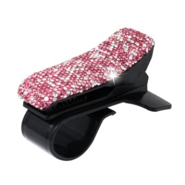 Pink Diamond Car Phone Holder - 360 Rotating Dashboard Mount - 1