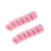 Silicone Data Cable Protective Cover - 4pcs Spiral Style Pink Winder - 2