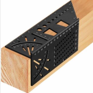 3D Woodworking Stop Gauge Aluminum Alloy Multi-function Angle Ruler - 1