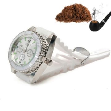 Portable Metal Watch Wristband Smoke Grinder - White | Creative Design - 1