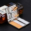 Copper Corrugated Double-Gun Cigarette Case, Holds 20, Gold Finish - 3