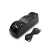 PS4 Wireless Controller USB Dual Charger Dock with LED Indicator (Black) - 1