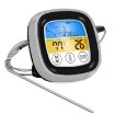 Digital Display Kitchen Food Thermometer - Black & Silver Frame BBQ Tool - 2