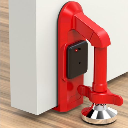 Alarm Door Stop - Locks Self-Defense Travel Door Stopper Security Device - 1
