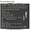 110 in 1 Magnetic Screwdriver Set for Mobile Phone Repair (Dark Gray+Red) - 2