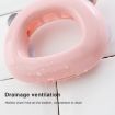 Pink Wall-mounted Bathroom Rack - Suction Cup Toothbrush Holder for Couples - 4