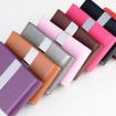 Black PU Cigarette Pack Business Card Holder - Unisex Thin Case - 5