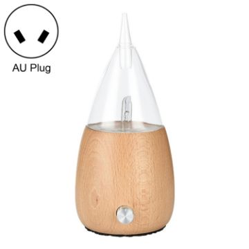 Waterless Diffuser Essential Oil Spray Wood Glass Aromatherapy AU Plug - 1