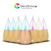 Waterless Diffuser Essential Oil Spray Wood Glass Aromatherapy AU Plug - 4