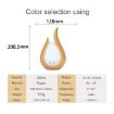200ml Ultrasound Humidifier Aroma Diffuser LED Light UK Plug Marble - 3
