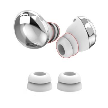 AhaStyle PT168 Silicone Earcups for Samsung Galaxy Buds Pro, Size M, White - 1