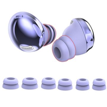 AhaStyle PT168 Silicone Earcups for Samsung Galaxy Buds Pro, S+M+L, Purple - 1
