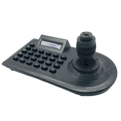 JSK-8003C PTZ Camera Keyboard with 4 Axis Rocker Ball (UK Plug) - 1