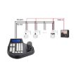 8003H Analog Coaxial Dome Control Keyboard RS485 PTZ, 2 Axis, EU Plug - 9