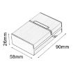 Gray Aluminum Cigar Cigarette Case Tobacco Holder Pocket Box Storage - 6