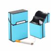 Gray Aluminum Cigar Cigarette Case Tobacco Holder Pocket Box Storage - 7
