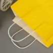 Elegant Yellow Kraft Paper Bags with Handles - 10 PCS, 12x15x6cm - 3