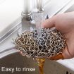 Stainless Steel Cast Iron Cleaner Pot Brush, 55inch Kitchen Tool - 9