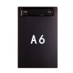 A6 Black File Board Folder - Student Writing & Menu Paper Clip Holder - 1