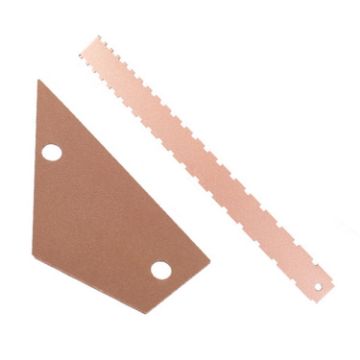 GNR1 Gold Aluminium Bass Guitar Neck & Leveling Ruler - 1