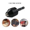 Hex Shank Mini Drill Chuck 0.3-3.6mm Three Jaw Power Tool Conversion - 7