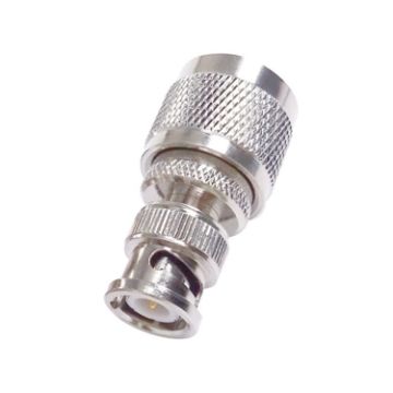 BNC Male to UHF PL259 Male RF Coax Adapter Converter - Straight Connector - 1