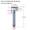 Gold Multifunctional Women Washers Pressure Nozzle Set with Water Stop - 3