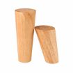12cm Solid Wood Vertical Sofa Table Leg Cabinet Chair Pad (Wood Color) - 4