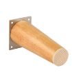 18cm Solid Wood Vertical Sofa Table Leg Cabinet Foot Chair Pad - 3