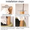 Solid Wood Tilt Sofa Table Leg 8cm Cabinet Chair Foot Pad Wood Color - 7
