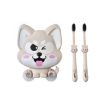 Cartoon Dog Suction Wall Toothbrush Shelf, 16x14x5cm, Beige - 1
