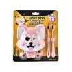 Cartoon Dog Suction Wall Toothbrush Shelf, 16x14x5cm, Beige - 4