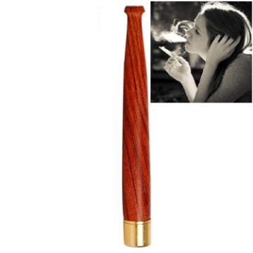 Ladies Twig Pull Rod Filter Wood Sandalwood Cigarette Holder 5mm A102 - 1
