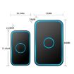 CACAZI A78 Wireless Doorbell, Long-Distance Remote, EU Plug, Black - 3