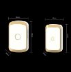 CACAZI A20 Wireless Doorbell US Plug, Silver - Smart Home Digital Music - 3