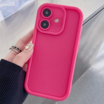 iPhone 16 Plus Shockproof TPU Case Rose Red - Frosted Precise Fit - 1