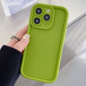 iPhone 11 Pro Shockproof TPU Case - Frosted Frame, Fluorescent Green - 1