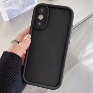 iPhone X/XS Shockproof Frosted TPU Case - Precise Fit, Black Frame - 1