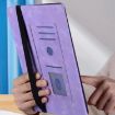 iPad Pro 13 2024 Love Hearts Embossed Leather Case - Purple - 6