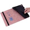 iPad Pro 13 2024 Pink Love Hearts Embossed Leather Tablet Case - 3