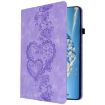 Samsung Galaxy Tab A7 10.4 2020 Love Hearts Leather Case - Purple - 2